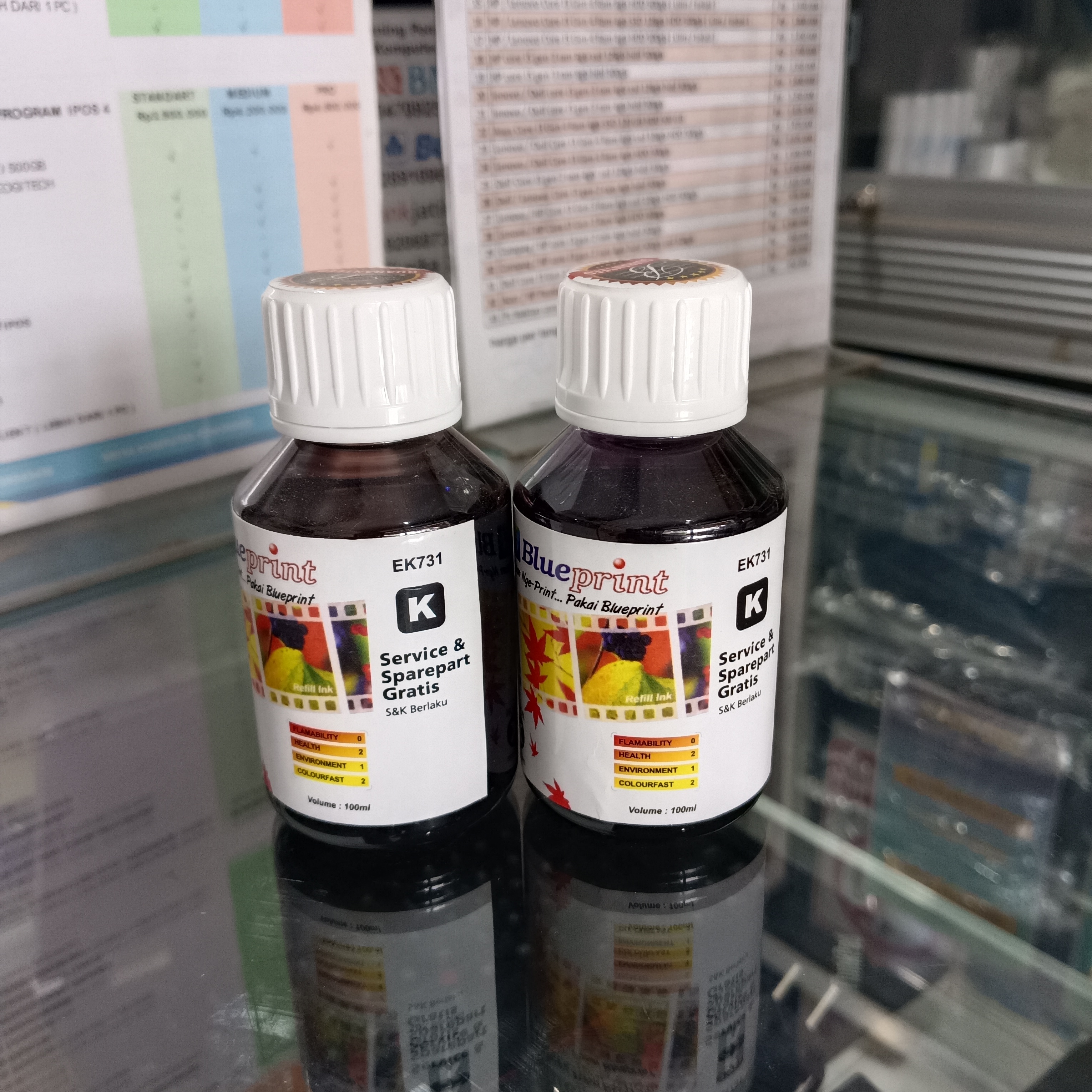 Tinta Blueprint Hitam