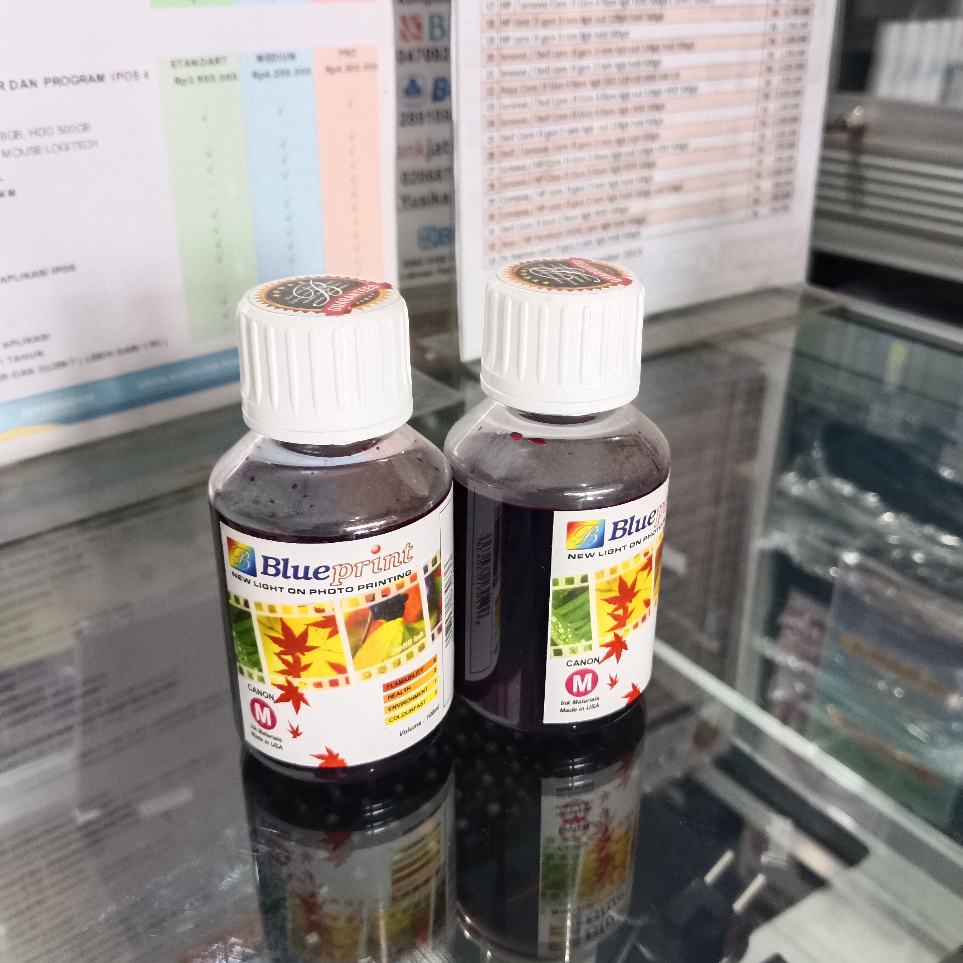 Tinta Blueprint Merah