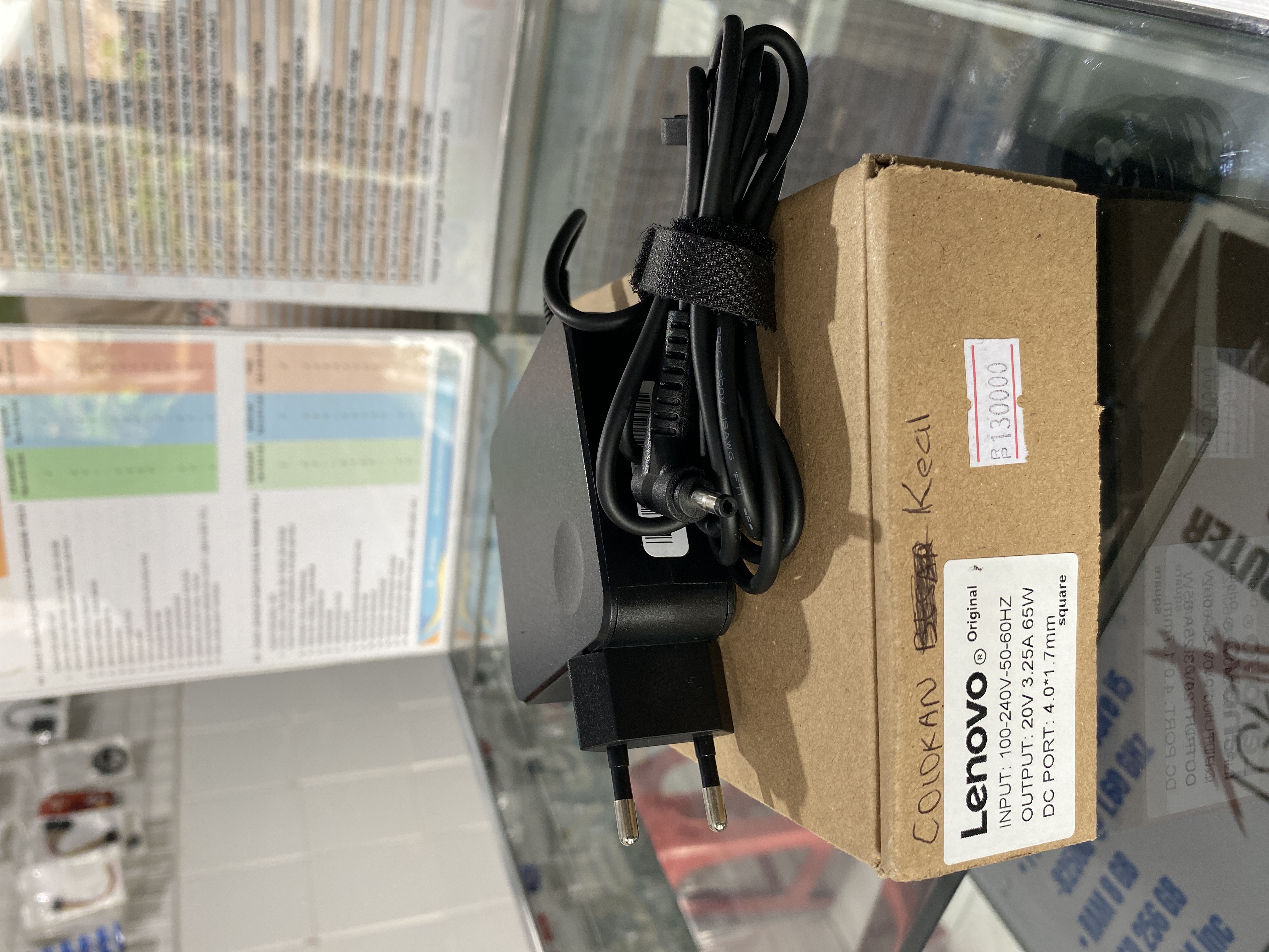 Charger Lenovo 3.25A / 65W (c.Kecil)