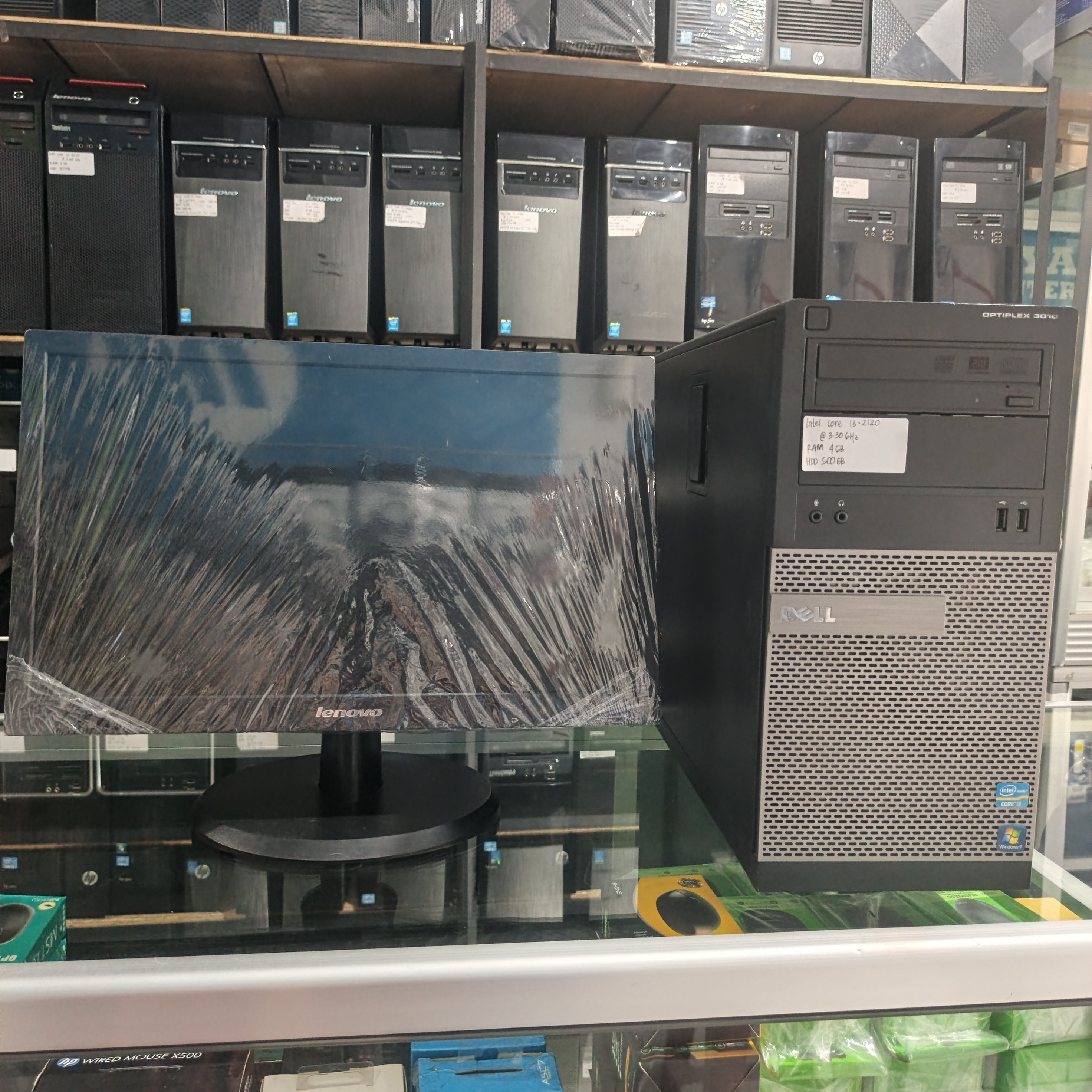 Pc DELL Intel Core i3 gen 2 4/128/500 monitor 19inc