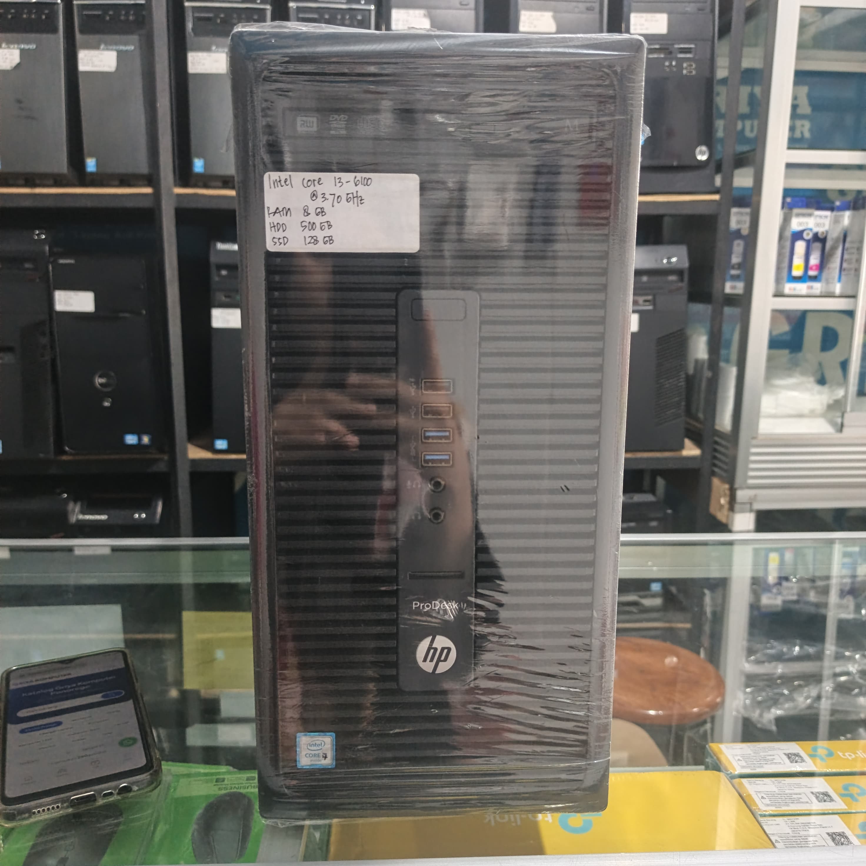 Pc HP Intel Core i3 gen 6 4/128/500