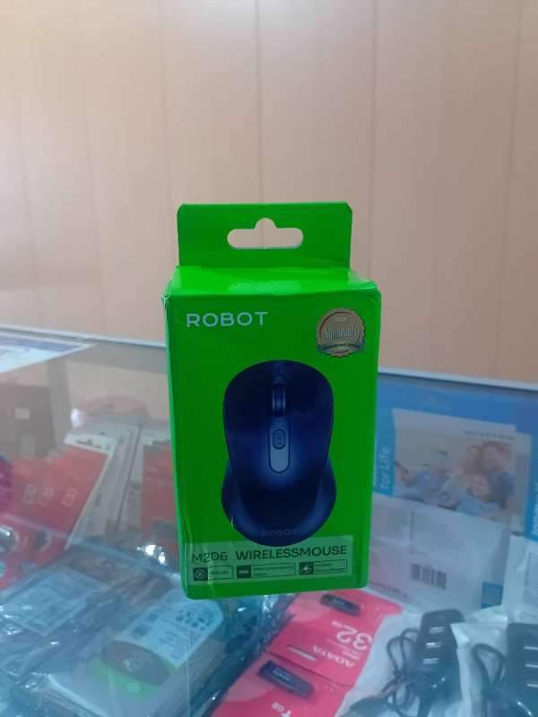 Mouse Wireless Robot M206 Hitam