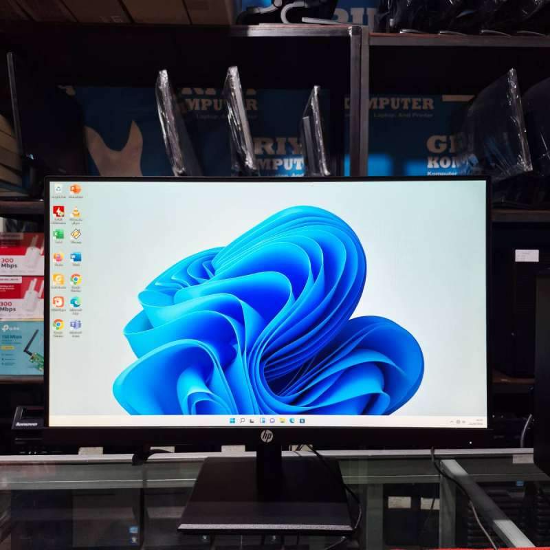 Monitor 22 inc HP P224 (Frameless) lengkap kardus